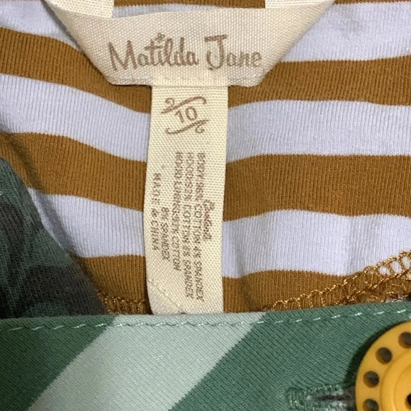 Girls Matilda Jane Hooded Vest Size 10 Floral & Polka Dots EUC - Picture 7 of 7